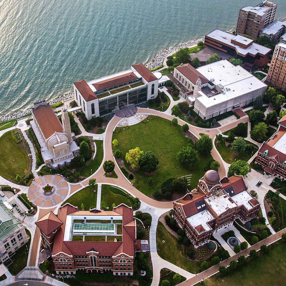芝加哥十大彩票网赌 Lake Shore Campus Aerial Photo